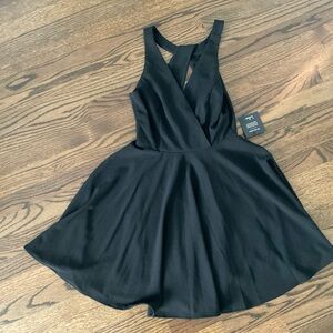 Lulu's Black Sleeveless Mini Dress